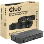Club3D KVM l&uuml;liti CSV-7210 1 HDMI, 1 DisplayPort, 2 USB 2.0, 1 heliv&auml;ljund, 1 mikrofon, 1 stereo 3.5mm