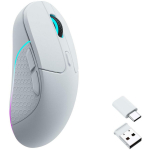 Keychron USB optiline hiir M3-A3 26000 DPI, 5 nuppu, 2.4 GHz, Bluetooth 5.1, aku/kaabel, valge