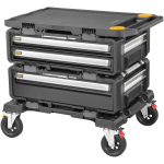 DeWALT Ladustamiskarp DXL DWST60520-1, 3 sahtlit, alumiinium, ratastega, lukustatav, p&otilde;randal seisev