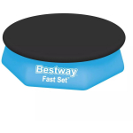 Bestway Baseni kate 58032 7354568, 244cm, PVC, drenaažiaugud, k&ouml;ied kinnitamiseks