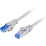 Lanberg | Patchcord Cat.6A S/FTP LSZH CCA Fluke Passed | PCF6A-10CC-0050-S | 0.5 m | Grey