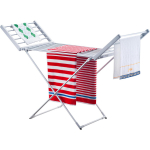 Adler | Foldable electric clothes drying rack | AD 7821 | 220 W | Silver/White