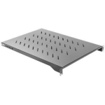 Lanberg 19" fikseeritud riiul 1U AK-1010-B, 483x750mm, 15kg, must, fikseeritud