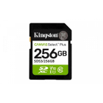 Kingston Canvas Select Plus | 256 GB | SD | Flash memory class Class 10, UHS-I, U1/U3, Video Class 10/30