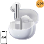 Qcy TWS k&otilde;rvaklapid HT08 valged, 34h, 12mm, LDAC, IPX5, 6 mikrofoni, ANC, Bluetooth 5.3