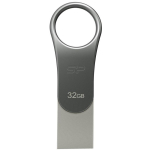Silicon Power Mobile C80 USB m&auml;lupulk 32 GB, SP032GBUC3C80V1S, 3.0 (3.1 Gen 1), titaan, 256-bit AES, 1 tk