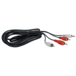 Gembird Stereo RCA kaabel cinch cinch CCA-2R2R-6, 1.8m, RCA Male x2, RCA Male x2, must, punane, valge