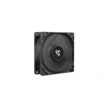 Sbox Ventilaator CF-80/R, 80x80x25mm, 12V, 120mA, 2000rpm, 39,5CFM, 25,9dB, must, plastmass