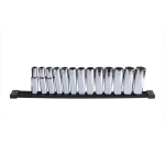 Milwaukee 4932498796 3/8" 12-tahuline s&uuml;gav pesakomplekt, 8&ndash;19 mm, 12 tk., veeremiskaitse, kroomitud