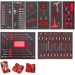 Milwaukee 4932499474, 172 tk autot&ouml;&ouml;riistade komplekt, 8 moodulit, vahtsisu