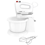 Bosch MQWPL2000 k&auml;simikser, 375W, 4 kiirust, turbo, impulss, valge, roostevaba teras, tehnopol&uuml;meer