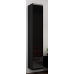 Cama Meble VIGO WIP VIGO180 c/c, seinakapp, 1800x400x300 mm, 1 uks, 4 riiulit, must/must l&auml;ikiv