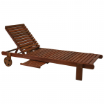 Lamamistool MALAY koos kandikuga, 196x61xH80cm, puit: meranti, viimistlus: &otilde;litatud 07105 HOME4YOU