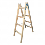 Puidust kahepoolne redel 2x4 150kg AW23035 AWTOOLS