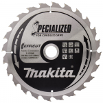 T.C.T. Zāģripa kokam 260X2.15X30mm 23&deg; T24 EFFICUT, E-07696 MAKITA