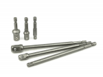 Adapteru komplekts 6 gab., CR-V tērauds, 1/4" 3/8" 1/2", G10172, GEKO