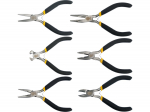 Vorel MINI PLIERS SET 42309, 6tk, 120mm, 110mm, 110mm, 125mm, 125mm, 120mm, t&auml;psed, k&otilde;venenud, l&auml;ikivad