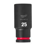 SHOCKWAVE&trade; IMPACT DUTY TRIECIENIZTURĪGAS UZGRIEŽŅU MUCIŅAS, 25 MM 1/2" IMPACT SOCKET DEEP - 1PC, 4932480343 MILWAUKEE