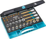 Hazet T&ouml;&ouml;riistade komplekt 1557/35, 35 tk, 1/4 tolli ruut, 1/2 tolli ruut, TORX, HEX, plastikkarp