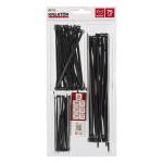 Kaablisidemed mustad, Kreator, KRTH41107, 2,5x100mm (25), 4,8x120mm (25), 4,8x190mm (25), -40&deg;C kuni 85&deg;C, 23 kg