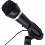 Gembird lauamikrofon MIC-D-04, tundlikkus 58 dB, sagedus 20 - 20000 Hz, &uuml;hendus 3.5 mm, kaabli pikkus 1.3 m, v&auml;rv must, CE