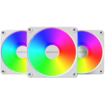 Montech Ventilaator GF120 V2 ARGB PWM 3I1(W), L&auml;bim&otilde;&otilde;t 120 mm, Maksimaalne &otilde;huvool 73.1 cfm, P&ouml;&ouml;rlemiskiirus 800-1600 RPM, HDB