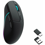 Keychron hiir M3-A1 26000 DPI, 5 nuppu, 4000 Hz, 2.4 GHz + Bluetooth 5.1, ergonoomiline disain, must