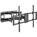 Gembird telerii kinnitamine WM-120ST-01, toetab 60-120 tolli, VESA 900 x 600 mm, 120 kg, 120&deg; p&ouml;&ouml;ramine, 20&deg; kallutus, must