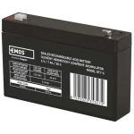 Emos SLA Aku B9659, 6 V, 7 Ah, Faston 4,7 mm, AGM, 1 tk, 5 aastat, hooldusvaba, elektroonilised turvas&uuml;steemid