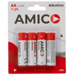 Amico Aku AA 9141786, 4tk, pikaealine, keskkonnas&otilde;bralik, alumiiniumfooliumi kate