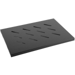 Lanberg Fikseeritud rack riiul AK-1001-B, 500x280mm, 1U, 120kg, must, riiul