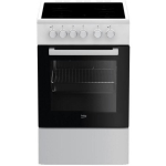 Beko Keraamiline pliit FSS57000GW, 4 p&otilde;letit, 60l, 7700w, A, lihtne puhastada, grill, k&uuml;psetuspann, hoiustamine