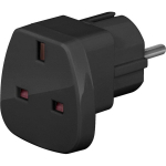 Goobay reisijate adapter 94271, 2500 W, 250 V, CEE 7/7 - isane, BS 1363 - emane, must, blisterpakend