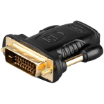 Goobay HDMI/DVI-D adapter 68931, HDMI DVI-D, 1x, 1x, 19 pin HDMI T&uuml;&uuml;p A, 24+1 pin DVI, kruvid