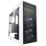 Fractal Design Arvutikorpus Focus G FD-CA-FOCUS-WT-W, ATX, Valge/Must, 2x Ventilaator, 1x USB 3.0, 1x USB 2.0