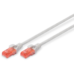 Digitus patch kaabel DK-1617-005, 50cm, hall, UTP, RJ-45, halogeenivaba, vormitud, takistuse kaitse