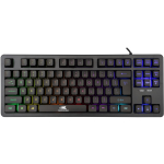 Baracuda Klaviatuur KRILL-B BGK-01114 US, 87 nuppu, Tenkeyless, USB 2.0, 1,5m, Vikerkaare efekt, membraan