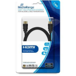 Mediarange HDMI-HDMI kaabel MRCS156, 1.8m, 18Gbit/s, 4K UHD, 3D, must