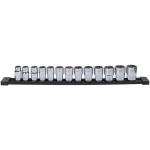 Milwaukee 4932498797, 1/2" 12-tahuline pesakomplekt, 12&ndash;24 mm, 13 tk, kroomitud, veeremiskindel disain