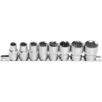 Hogert HT4R083 mutriv&otilde;tme komplekt, 8 tk, 1/2", 10-24mm, CrV teras, satiinkroom