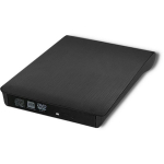 Qoltec 51857 v&auml;line DVD-RW salvesti, USB 3.0, must, 24x CD-R, 8x DVD+R, 16x CD-RW, 4x DVD-RW, 5x DVD-RAM, 22,5 cm kaabel