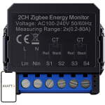 Avatto ZWPM16-2 nutikas kahesuunaline energiam&otilde;&otilde;tur, ZigBee 3.0, AC 100-240V, 50/60Hz, 0,2-80A, 10W, Tuya Smart / Smart Life