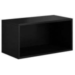 Cama open storage cabinet ROCO RO4 75/37/37 black