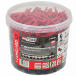 Plaadikiil STANDARD, 1mm, 7-15mm, 300 tk. + 100 t&uuml;kki; AW30371 AWTOOLS