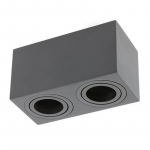 Laevalgusti AVEIRO DUO BIS, 160x80x85mm, IP20, max 20W*2, must; OS-AVB80160KW2-00