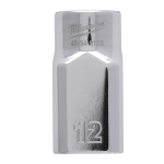 &frac12;&Prime;HROMĒTI UZGRIEŽŅU SKRŪVĒ&Scaron;ANAS UZGAĻI AR ČETRIEM PLAKANIEM&trade; SĀNIEM, 1/2 DRIVE SOCKET METRIC STANDARD - 12 MM, 4932480010 MILWAUKEE