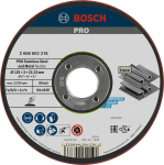 Slīpē&scaron;anas disks 125x3.0x22.23 mm, Mazām leņķa slīpma&scaron;īnām PRO SEMI-FLEXIBLE SLĪPRIPA AR SAISTVIELĀM, 2608602218 BOSCH