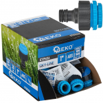 1" krāna savienotājs ar 3/4" un 1/2" adapteriem, SKY-LINE, G72945A, augstas kvalitātes plastmasa, universāla saderība