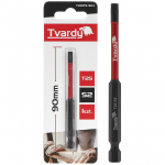 T25 90mm S2 trieciena skrūvgrieža uzgaļi, Tvardy, T00179-90-1, augstas kvalitātes S2 tērauds, magnētiskais gals, pastiprināta konstrukcija