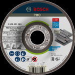 Mazām leņķa slīpma&scaron;īnām PRO STAINLESS STEEL AND METAL 3-IN-1 DISKS AR SAISTVIELĀM BOSCH 2608602388